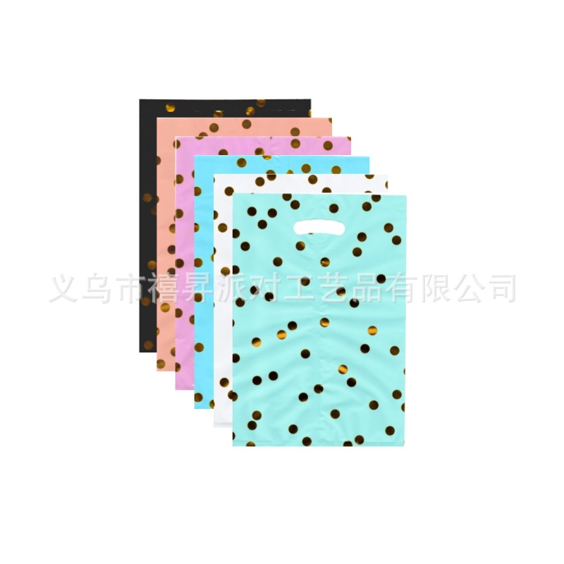 跨境现货纯色圆点铝膜袋礼品小糖果袋子节日回礼袋批发创意装饰