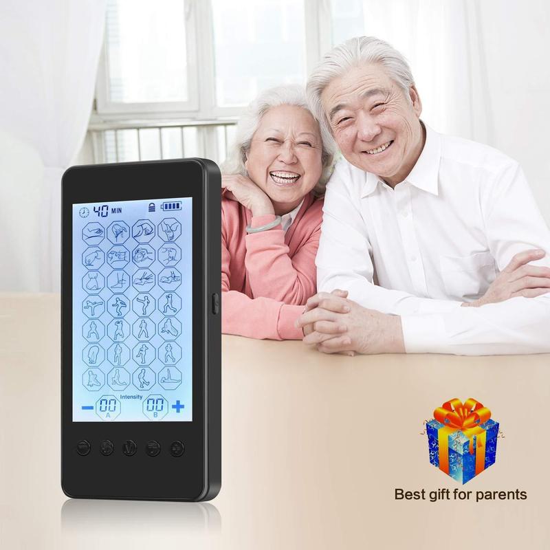 新款MH1087-48模四通道 TENS EMS理疗仪穴位针灸推拿脉冲按摩器|undefined