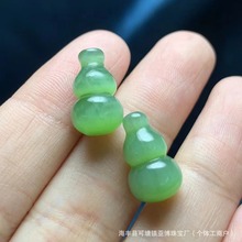 厂家批发 天然俄料和田碧玉葫芦 带有猫眼效应 密度高 油润十足