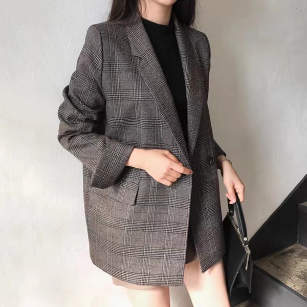 Retro autumn classic suit jacket