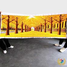 ✅满地十字绣成品不带框纯手工已绣好的2025新款客厅山水