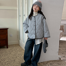 女童夹棉外套秋冬款2025新款加厚小女孩冬装棉袄冬季棉衣儿童棉服