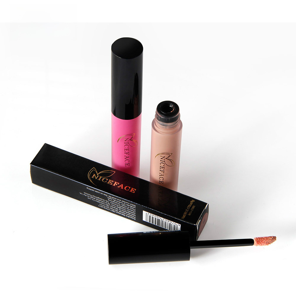 NICEFACE matte Matte Lip Glaze does not fade, does not stain Cup lip gloss non-moisturizing lipstick Orange