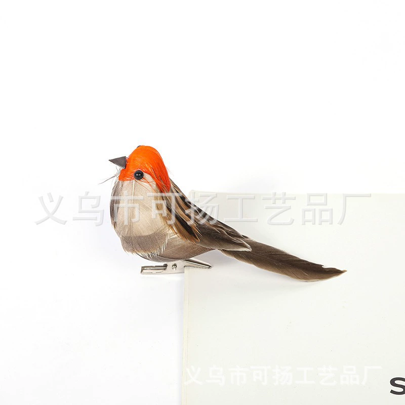 仿真小鸟 羽毛鸟庭院绿植家居装饰工艺品小鸟道具摆件配件批发