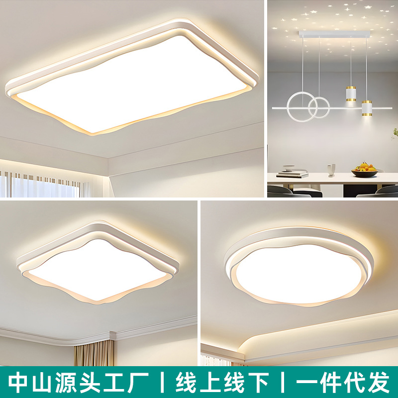 Living Room Ceiling Light Modern Minimalist Elegant 2026 New Model Minimalist Rose Flower Round Full Spectrum Zhongshan Lighting Fixtures
