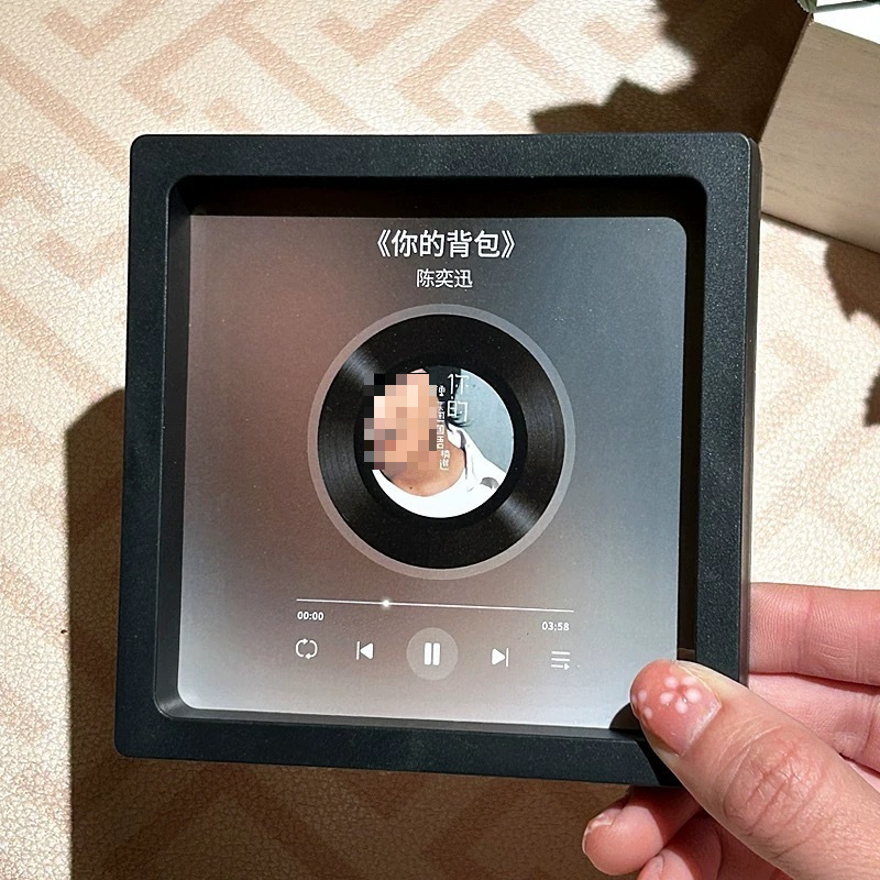 歌う音楽冷蔵庫マグネットフォトフレームビニールレコード、カップル、友人、親友向け|undefined
