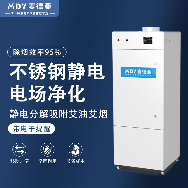 Wet Electrostatic Dust Collector, Moxibustion Smoke Purifier, Dust Purification Equipment for Traditional Chinese Medicine Clinics and Beauty Salons, No Consumables