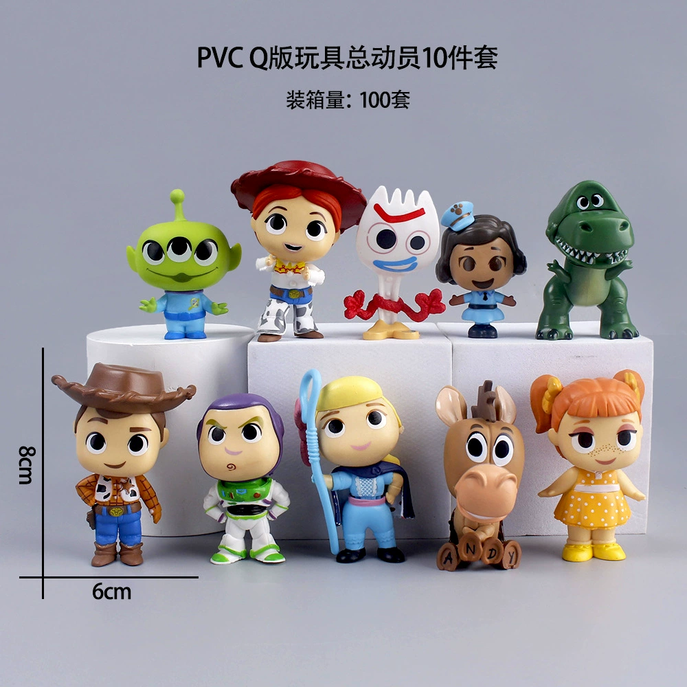 Q-версия Toy Story 10 аниме рука - офис ванна свет - год кукла автомобильное украшение торт украшение