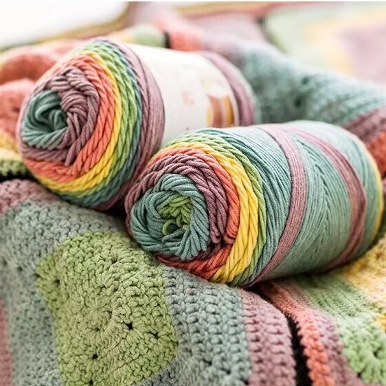 rainbow ball of yarn