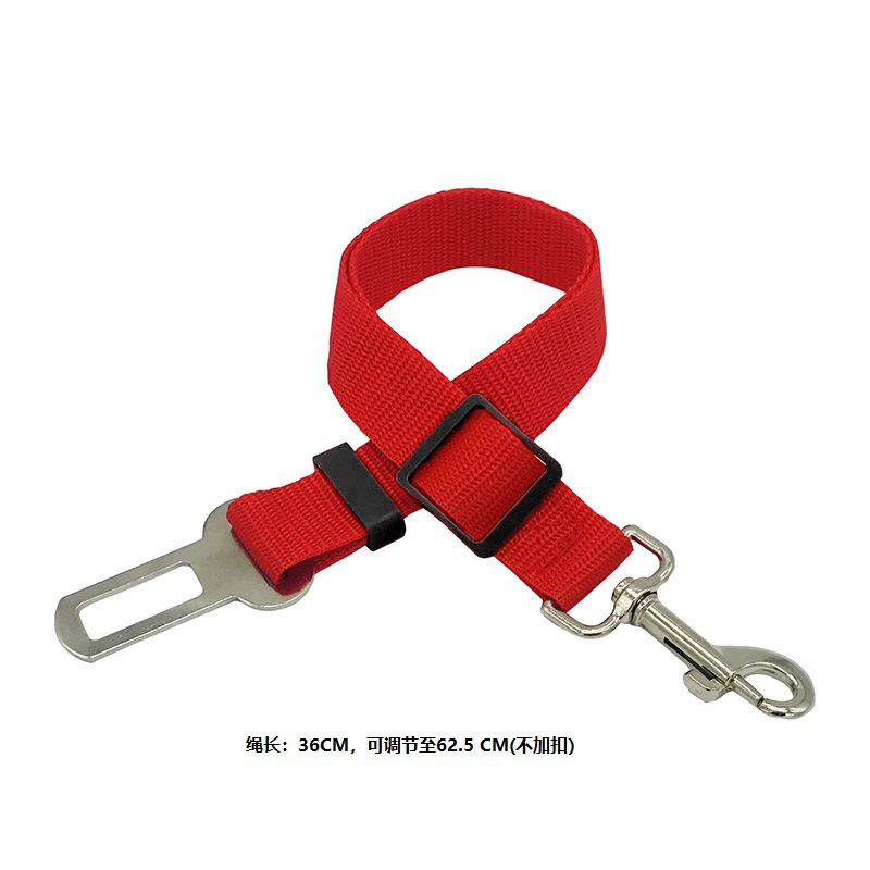 Suministros para mascotas cinturón de seguridad ajustable retráctil para automóvil cinturón de tracción fijación de automóvil para perro cuerda de seguridad para perro cuerda para perro