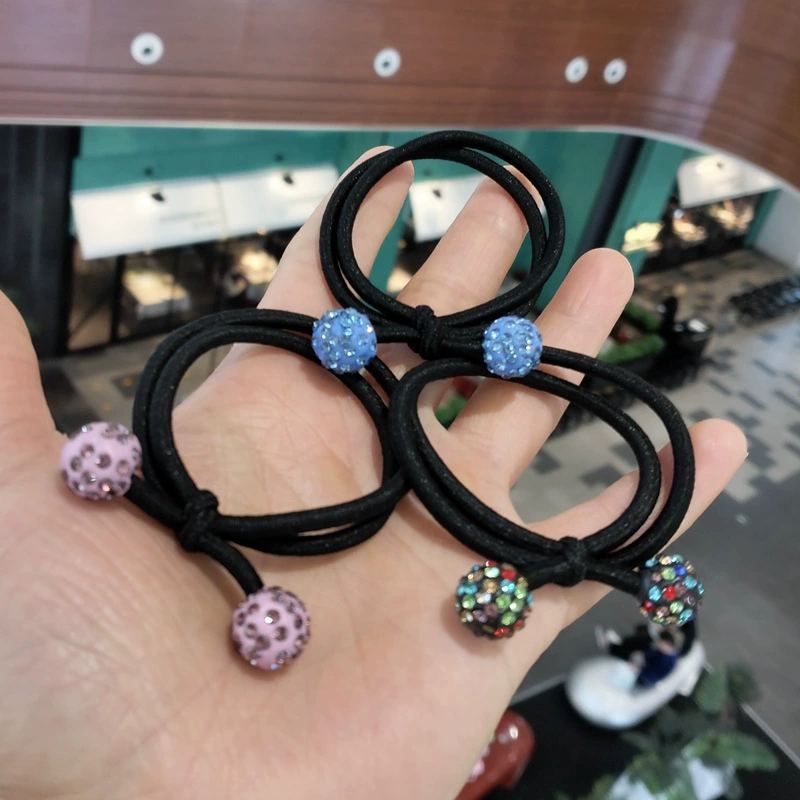 Корейская версия веревки для завязкиBall knot для волос, пряди, резинка, резинка, кожаная крышка, лоток 2 юаня Yiwu маленький ювелирный киоск бант