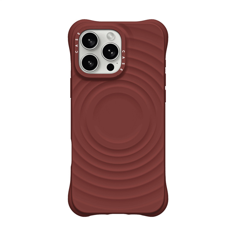 CASE新款柔雾紫刘宇宁纯色波漾MagSafe手机壳适用苹果iPhone16/15|undefined