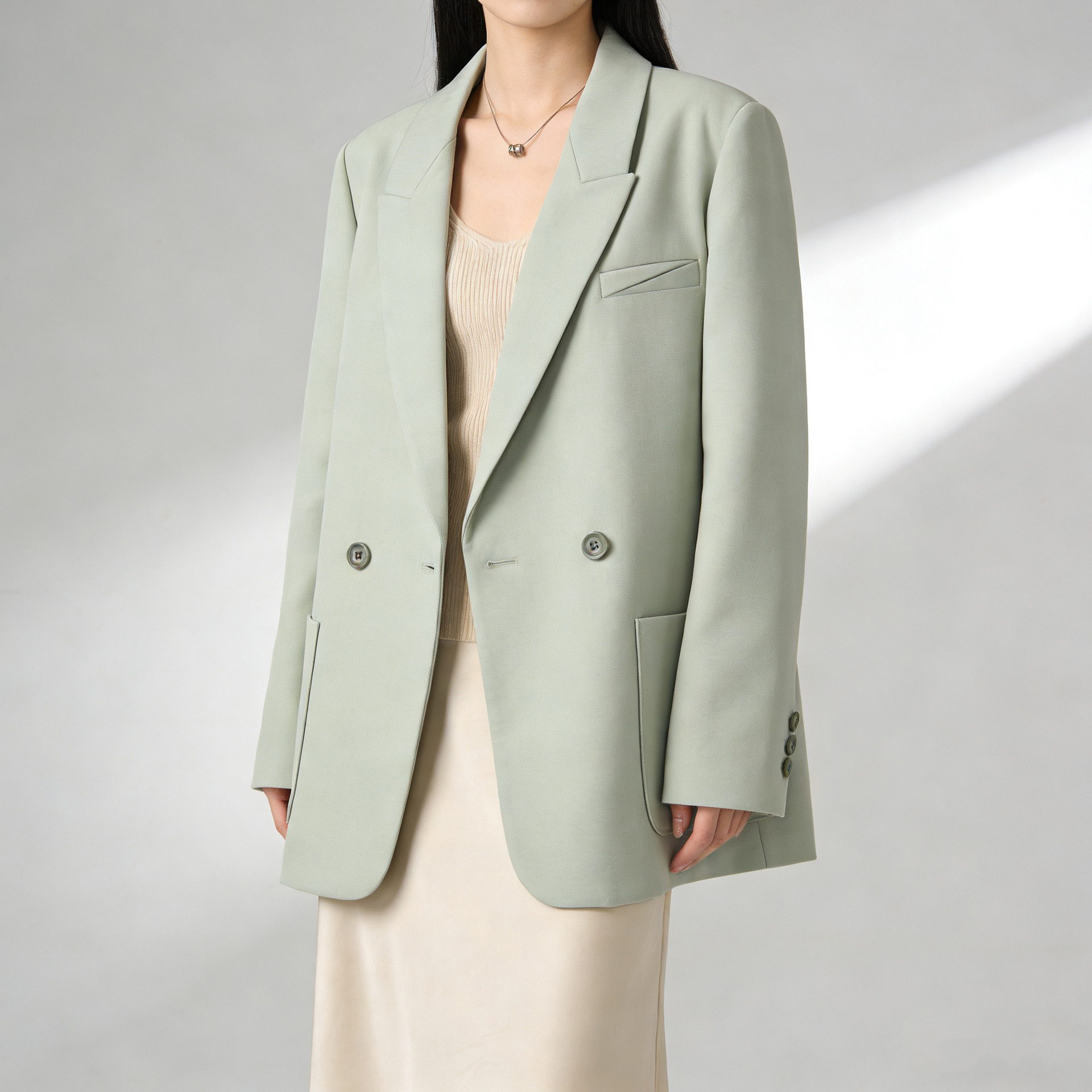 休闲小西装外套女2026 新款开春韩版高级感宽松大码西服