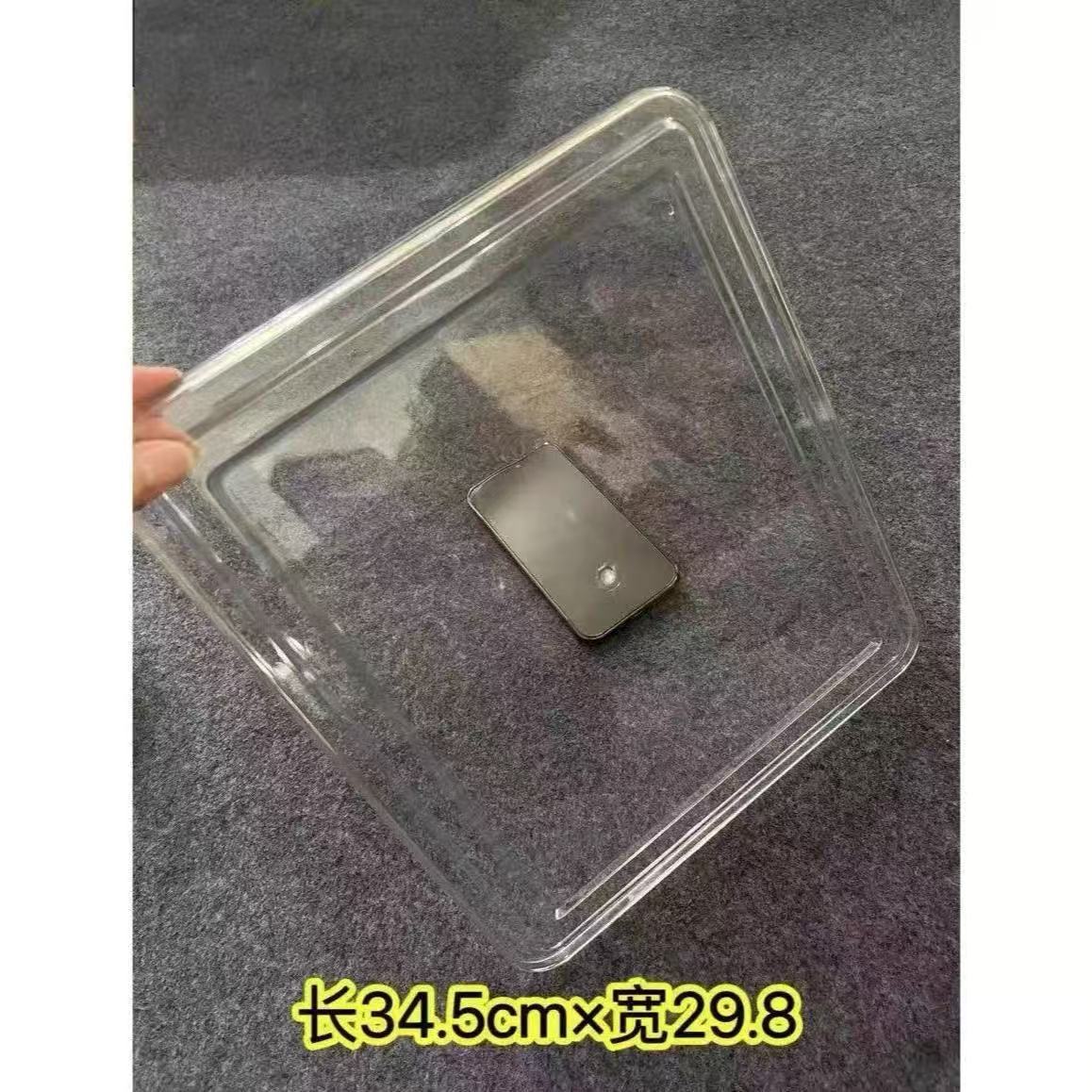 Cubierta de acero inoxidable tiramisu cubierta de hielo cubierta de plástico cubierta de caja de preservación de alimentos cubierta de sushi cubierta de hierro de alta transparencia