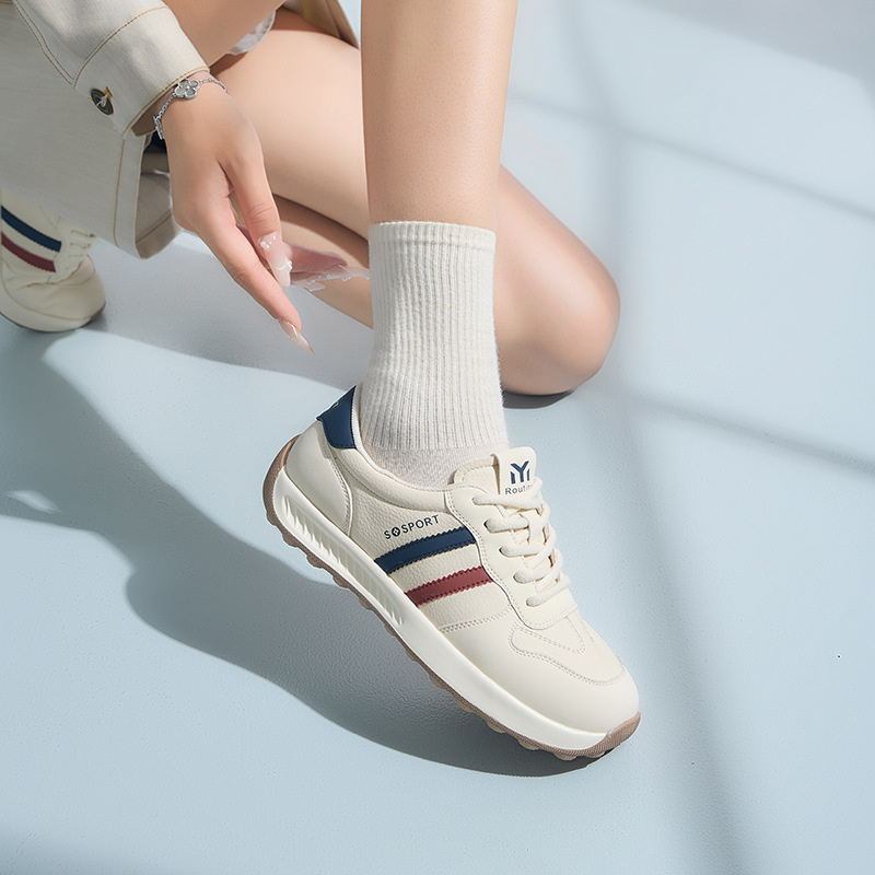 爆款女鞋2025新款秋季运动鞋厚底增高鞋子女久站不累脚休闲阿甘鞋