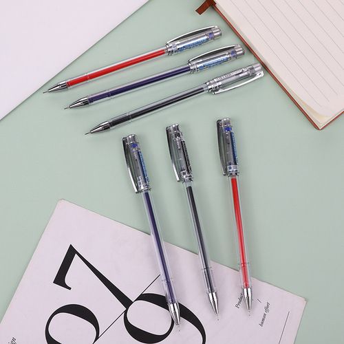 Factory Direct Selling LOGO Ad Pen Simple Style Insert Pen Case Neutral Pen Exam Office Sign Pen