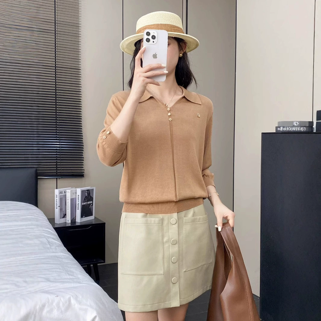 Хит продаж на Amazon: новая весенняя тонкая и стильная однотонная женская трикотажная одежда