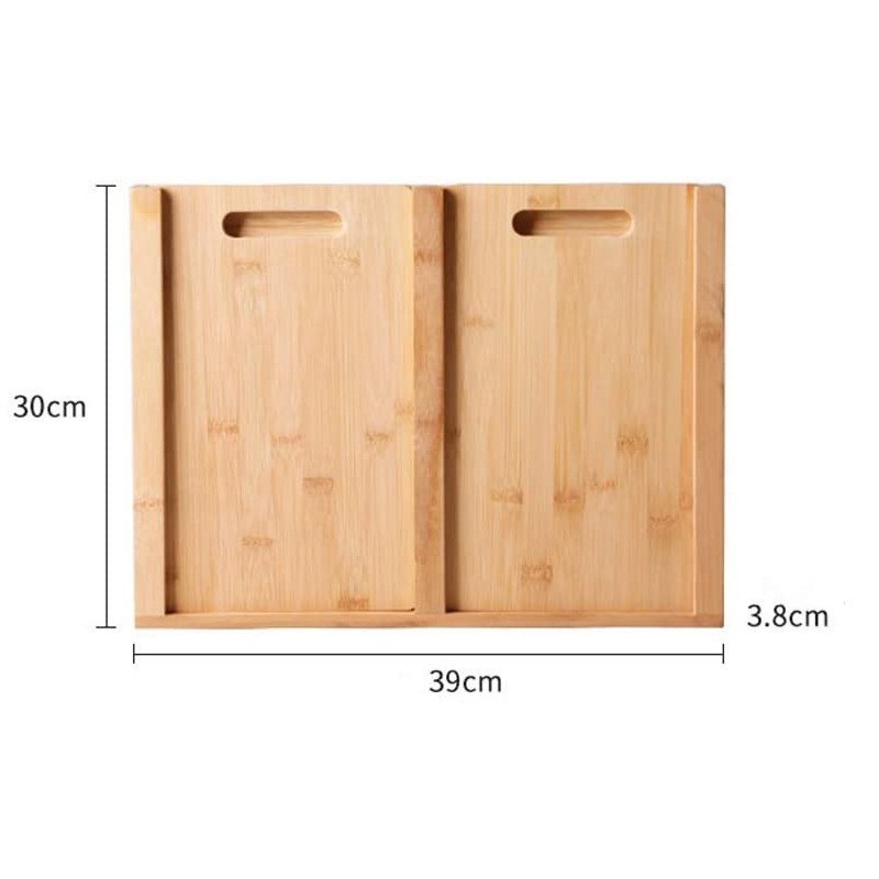 Tabla de cortar de bambú multifuncional casera de frutas, verduras, carne, tabla de cultivos de cultivos de madera de bambú de dibujo creativa