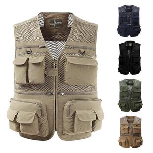 B 66204 Multi-pocket mesh fishing vest ��ڴ��W����~�R��