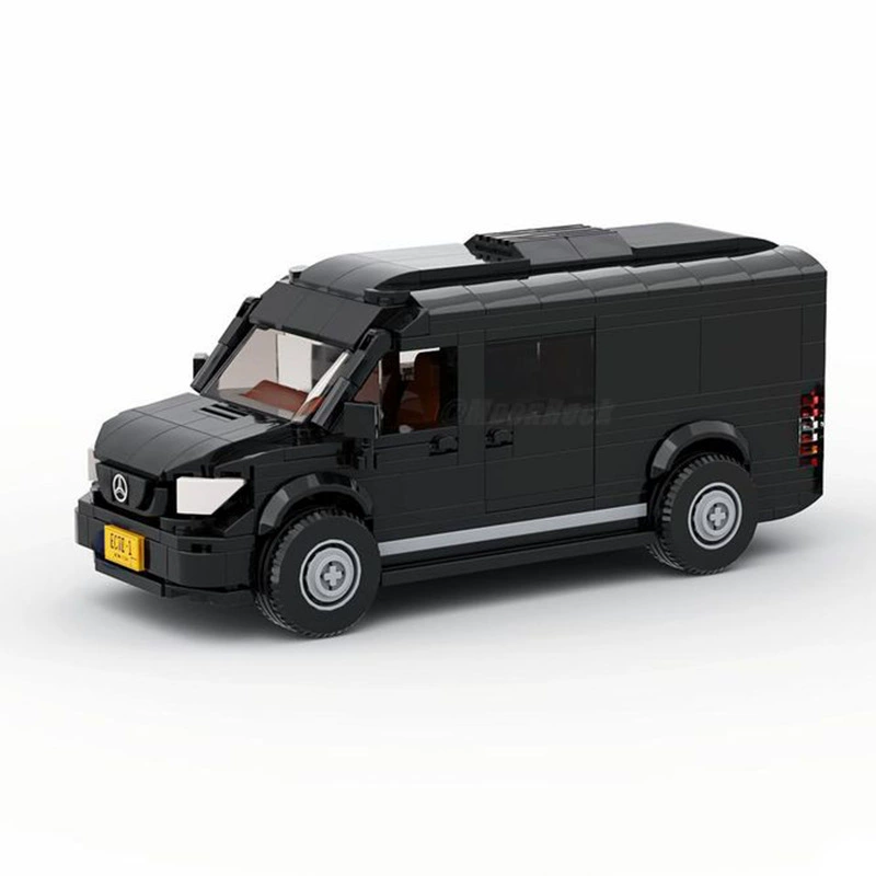 Совместимый конструктор MOC с Lego 132535 ​​Mercedes-Mercedes-Benz Sprinter RV сборка Блок 8 сетка