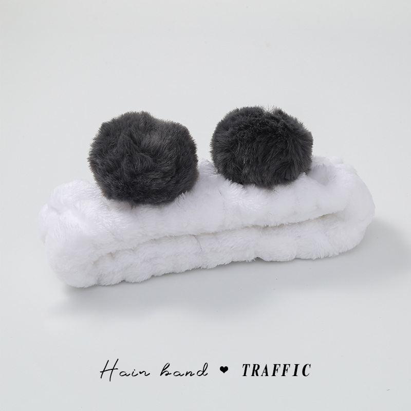 Diadema de felpa de dibujos animados 2025, antideslizante, para maquillaje o spa, estilo lindo