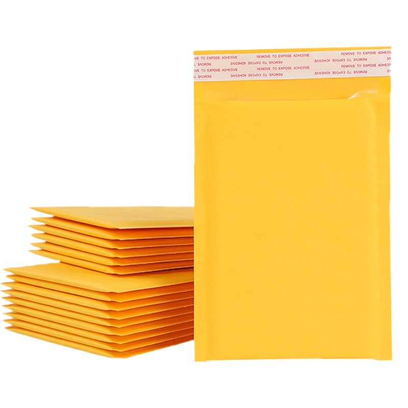 Actividad de fábrica descuento papel Kraft amarillo autoadhesivo embalaje burbuja material de embalaje bolsa de espuma Bolsa De sobre