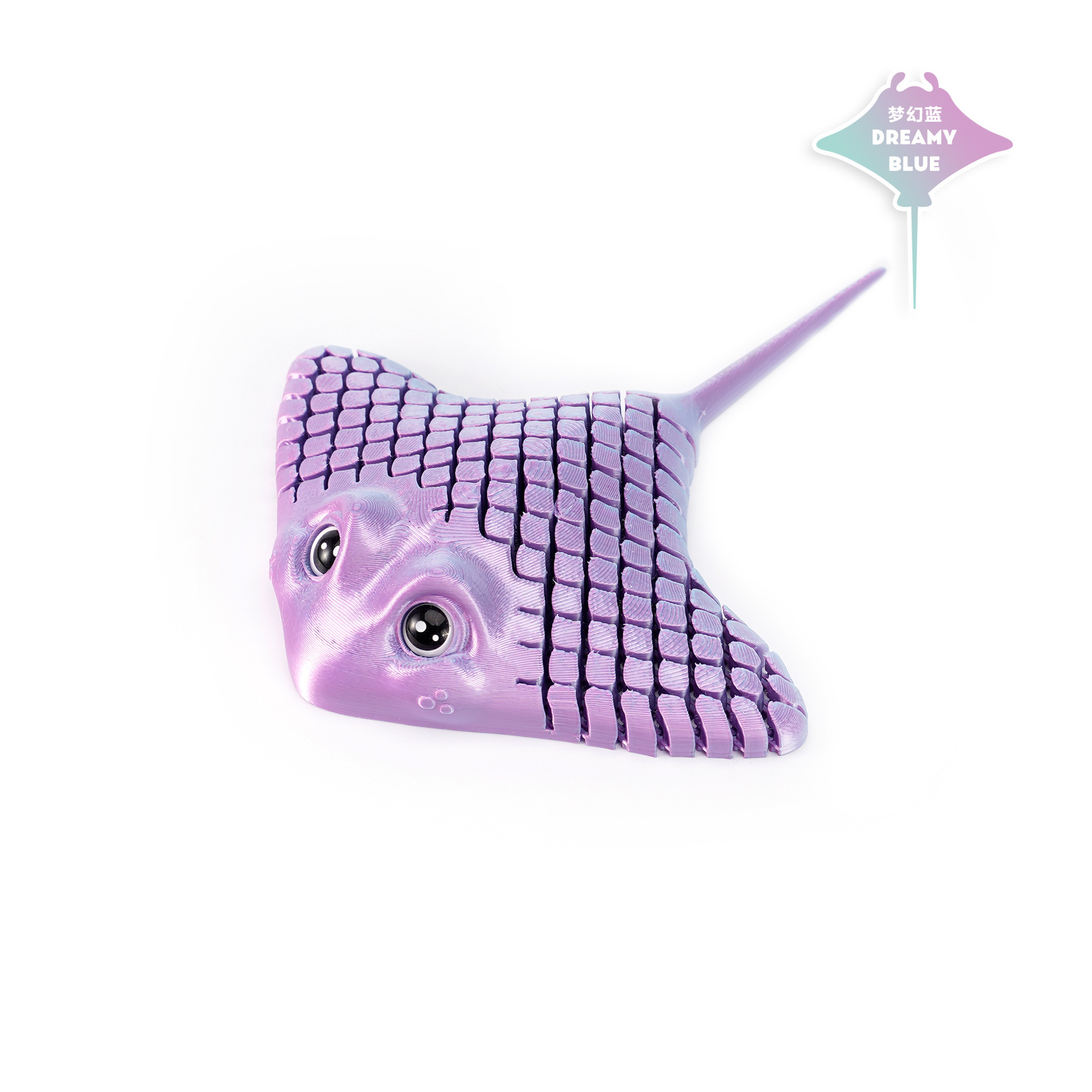 Ventas transfronterizas de impresión 3D peces diablo rayas ornamentos acuario paisajismo ornamentos creativos juguetes de impresión 3D para niños