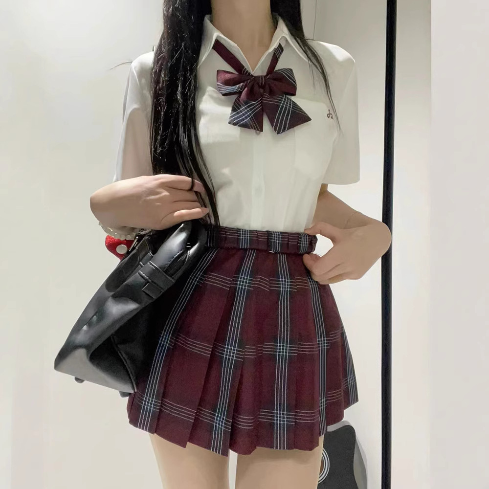 THORNY RABBIT 오리지널 반팔 JK 셔츠 가을 교복 일본 대학 스타일 학용품 감각 여성용 반팔 코너 셔츠