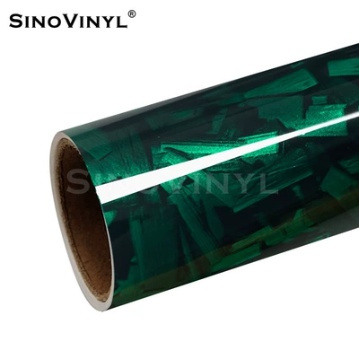 Interior Decoration, Automotive Film - 15217-m-pet-bright-flower-carbon-green
