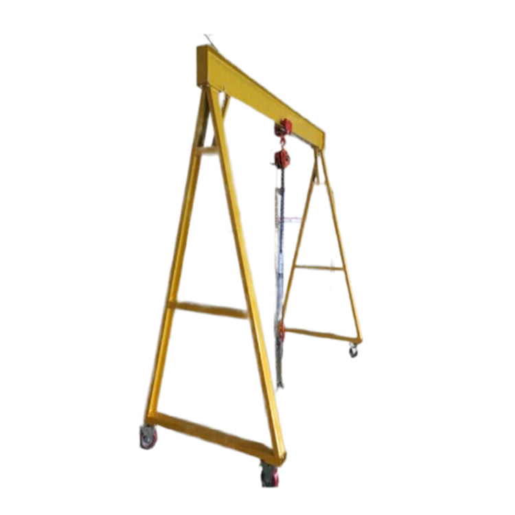 供应深圳宝安起重机龙门架 移动设备用龙门架 手动1吨葫芦龙门架