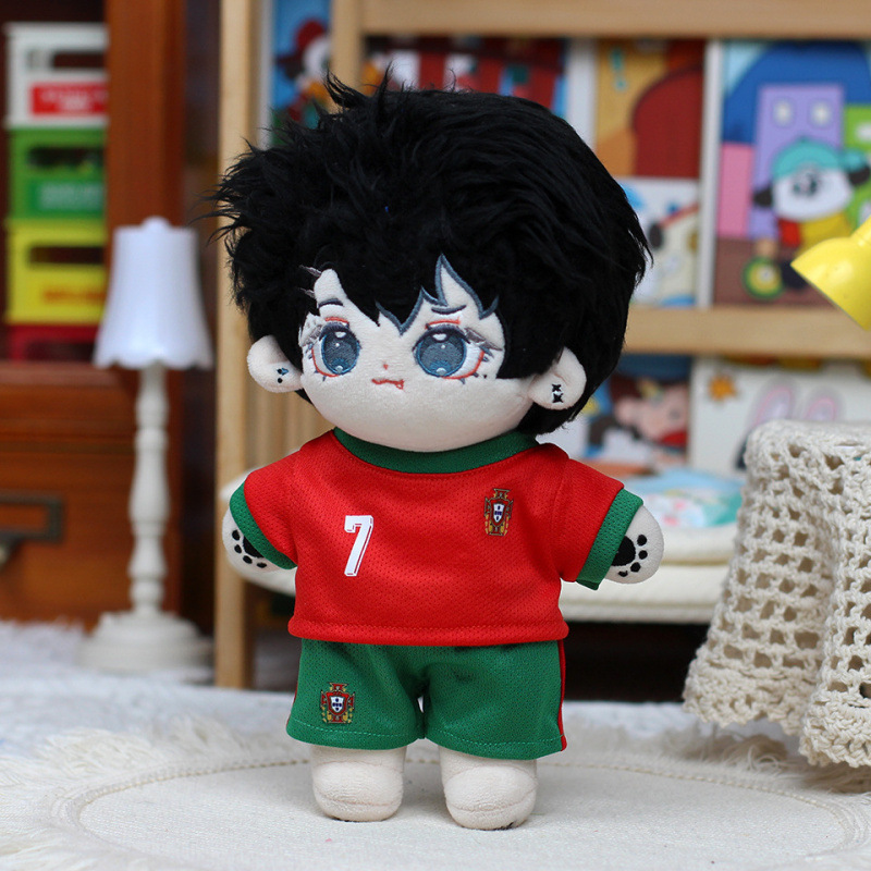 Only Doll Clothes】20Cm Cotton Doll Clothes World Cup Football Uniform Non-Character-Specific Cotton Doll Clothes Doll Clothes