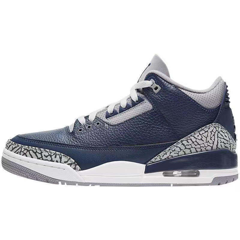 AJ3 negro cemento de carreras azul Fujiwara Hiroshi air mat zapatos de baloncesto Joe3 antideslizante desgaste zapatos deportivos casuales para hombres y mujeres