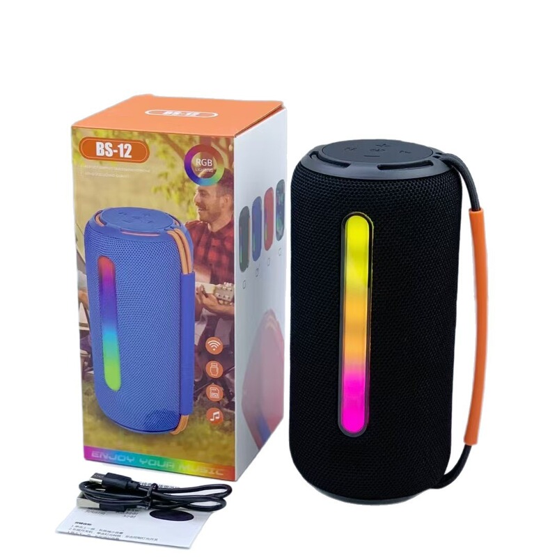BS12跨境新款无线蓝牙音箱户外手提双喇叭低音炮音箱桌面蓝牙音响|undefined