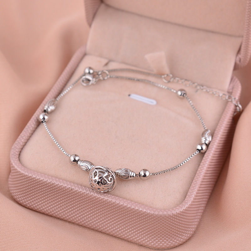925 Sterling Silver Anklet Women's Bell Foot Accessories Niche 2025 New Palace Bell Popular Retro Summer Anklet Ins 925 Sterling Silver Anklet Women's Bell Foot Accessories Niche 2025 New Palace Bell Popular Retro Summer Anklet Ins