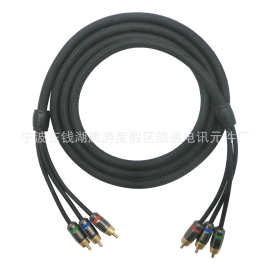 双莲花三对三音频线3RCA to 3RCA连接线电视音响连接线AV音视频线