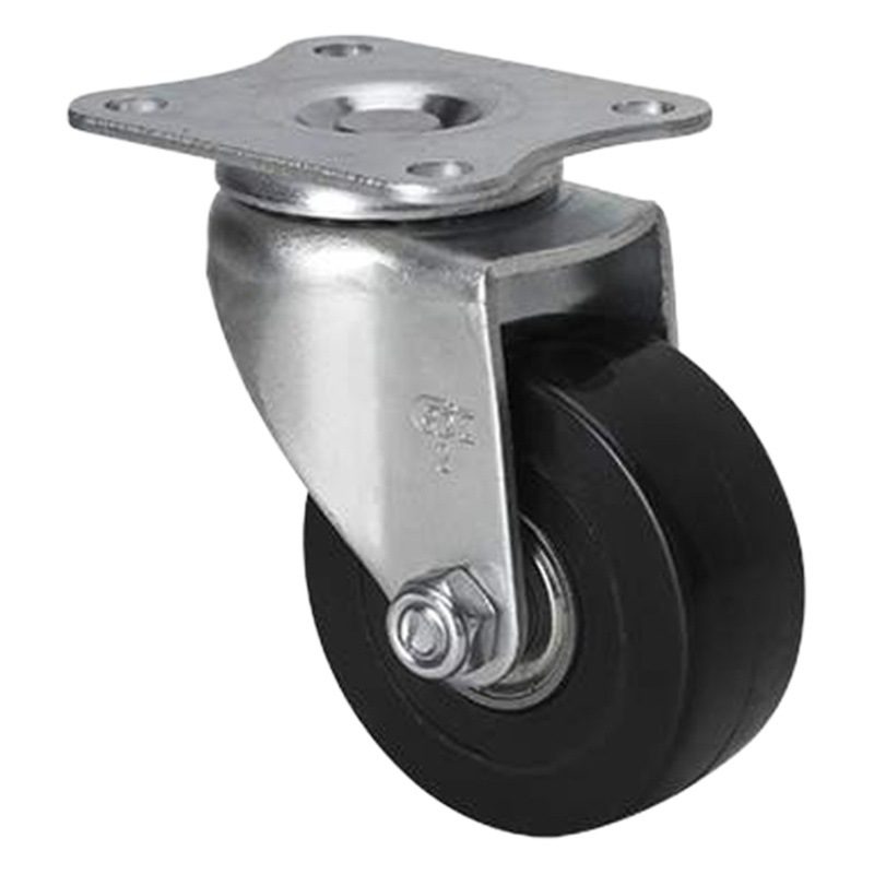 Rueda Giratoria de Poliuretano de 1.5, 2 y 2.5 Pulgadas con Freno para Muebles y Electrodomésticos