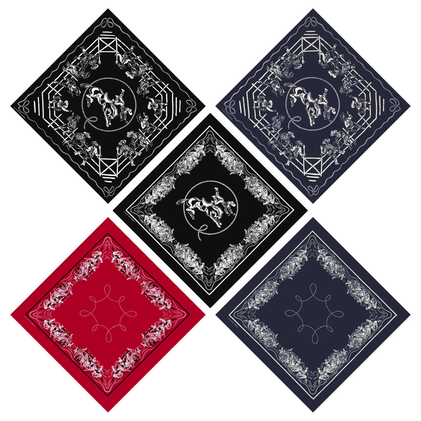 Pure Cotton Silk-Printed Square Scarf, Retro Motorcycle Style, Artistic American-Style Scarf, Street Dance Headscarf, Outdoor Cycling Face Scarf