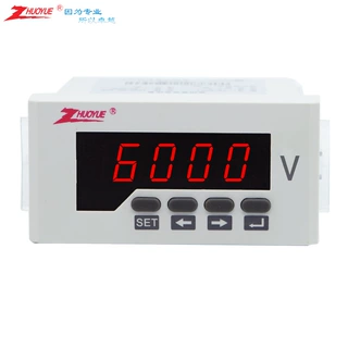 48*96mm ZY-AV/DV51数显交流直流电压表600V 报警 RTUR485 模拟量