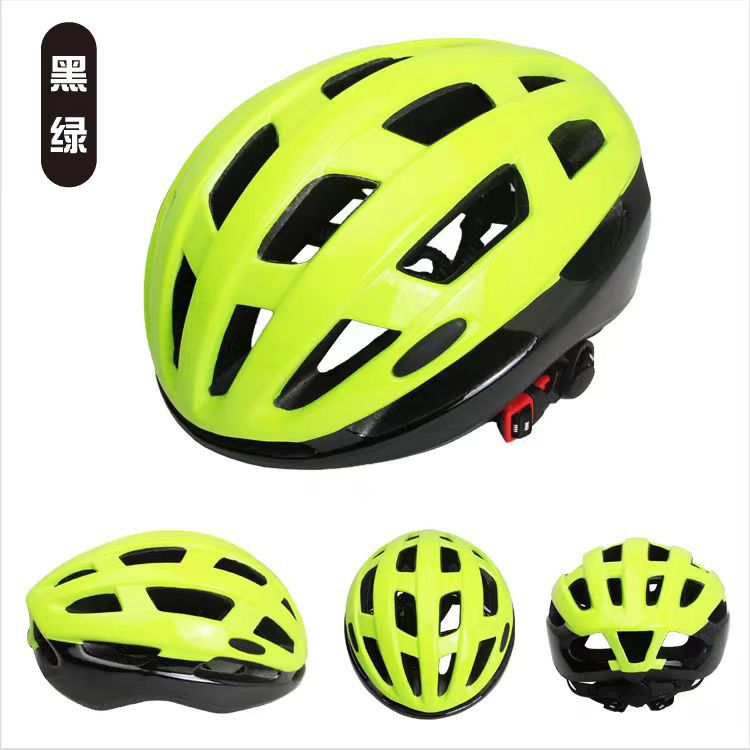 Casco de bicicleta con lámpara integral formado para hombre y mujer carretera de montaña ligera permeable casco de seguridad equipo de ciclismo