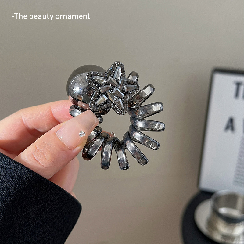 Líneas telefónicas negras pistola