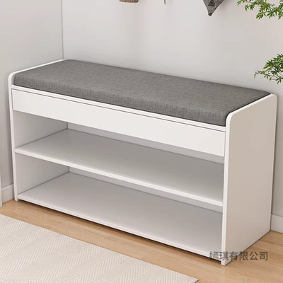 Shoe changing stool household Doorway Shoe cabinet Zuodeng one simple and easy shoe rack The door Soft roll Seat cushion register and obtain a residence permit He Zhizhang
