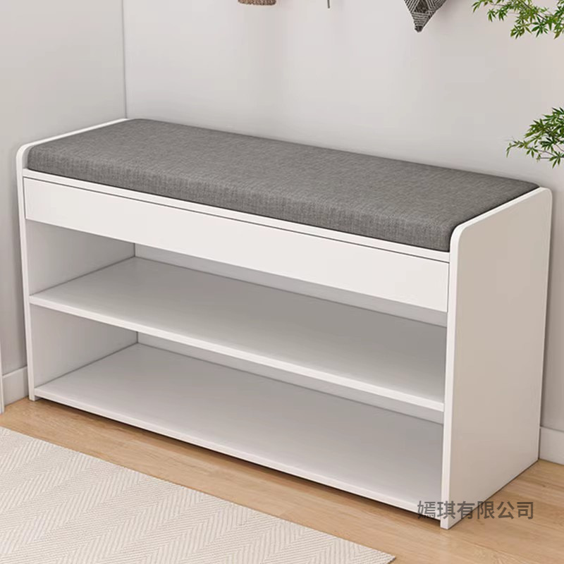 Shoe changing stool household Doorway Shoe cabinet Zuodeng one simple and easy shoe rack The door Soft roll Seat cushion register and obtain a residence permit He Zhizhang
