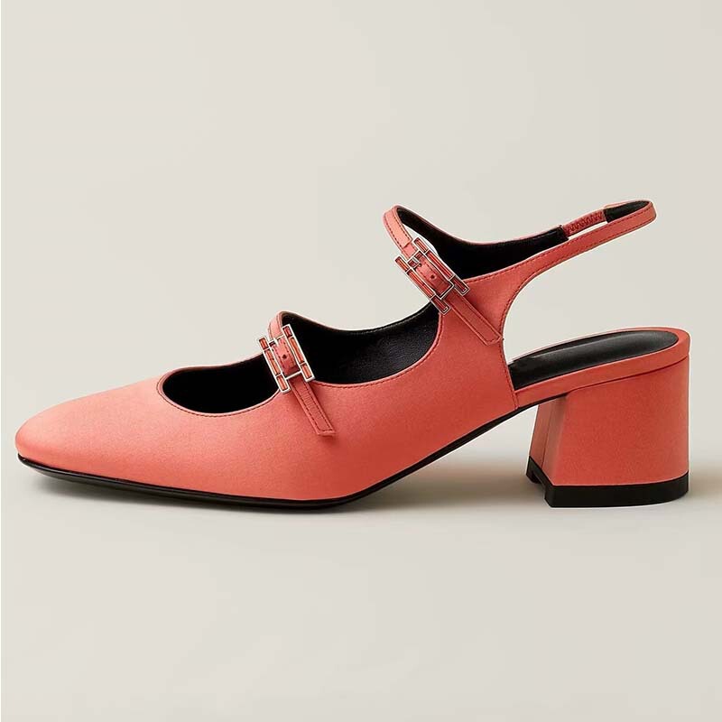 2026 New Foreign Trade Style Thick-Heeled French Sandals, Fashionable and Versatile Mary Jane Sandals with One-Strap Buckle and Open Back for Women 2026 New Foreign Trade Style Thick-Heeled French Sandals, Fashionable and Versatile Mary Jane Sandals with One-Strap Buckle and Open Back for Women
