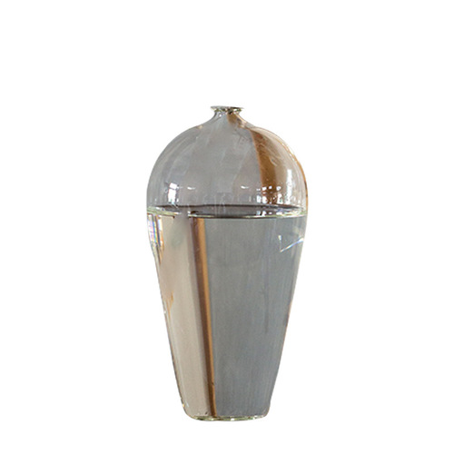 Transparent glass vase flower arrangement water cultivation plum vase Zen tea ceremony ornaments home living room decoration Japanese-style hydroponic flower device