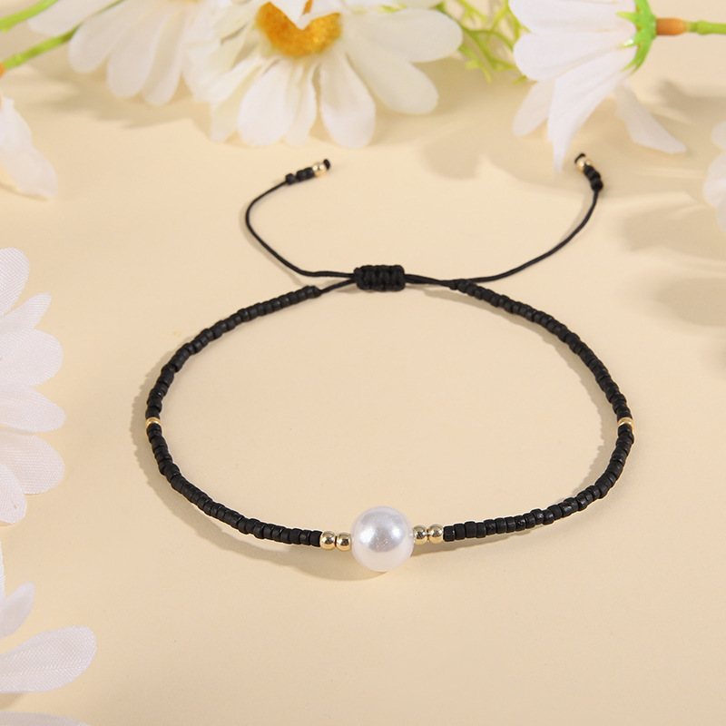 1 Pieza Moda Ronda Con Cuentas Perla Mujeres Pulsera display picture 4