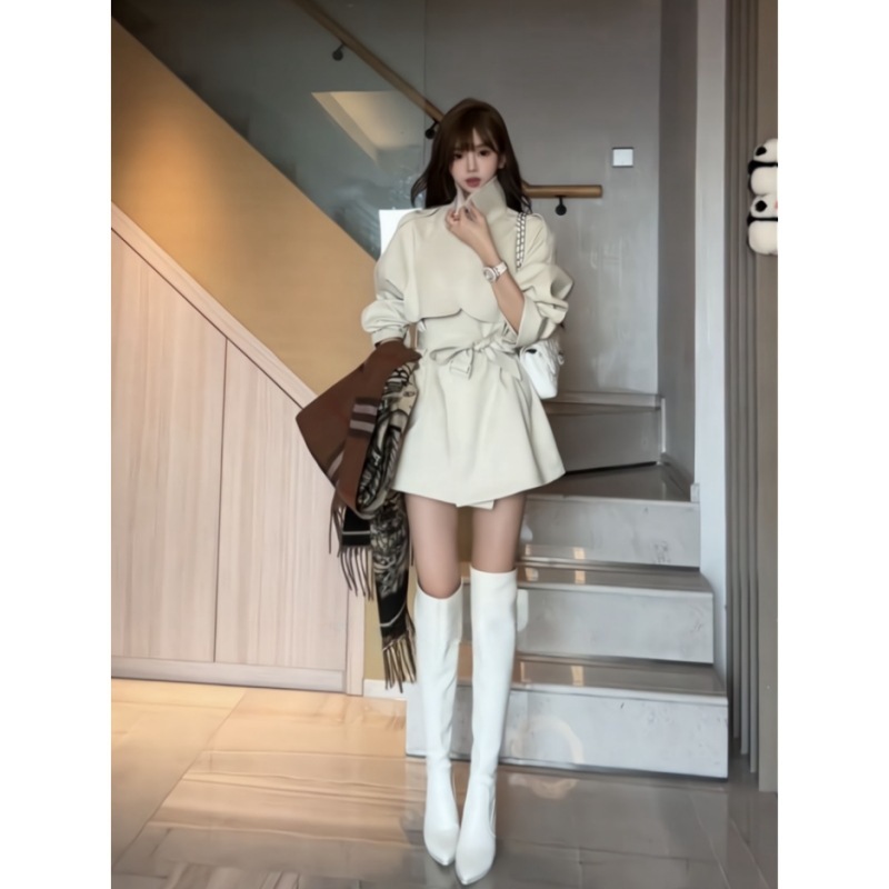 福金金金金秋英伦风女装设计感风衣外套|undefined