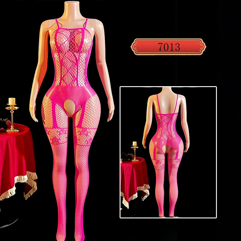 Yue mariposa red ropa interior sexy camiseta transfronteriza europeas y americanas red de pesca elástica coqueteando amor uniforme de cerezo 7013