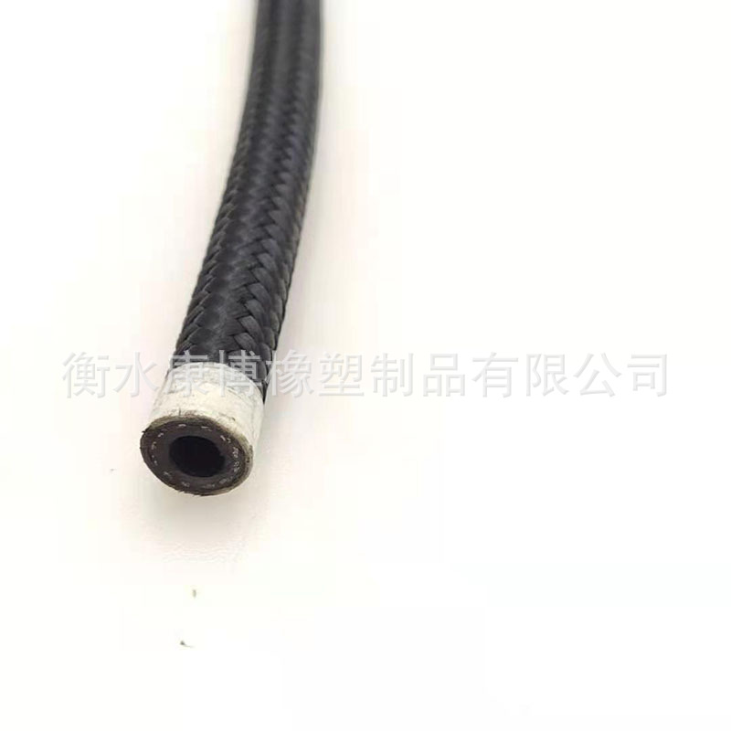 8AN黑色尼龙线编织管改装机车燃油软管