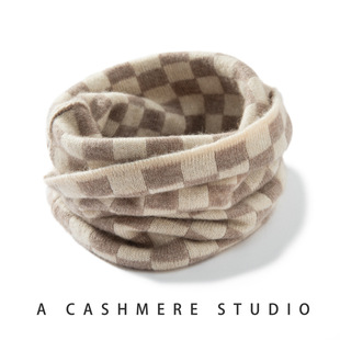 Cashmere Neck Warmer, Cervical Spine Protection, Small Neck Scarf for Women, Autumn and Winter New Style Cycling Cold Protection High-End Scarf Cross-Border