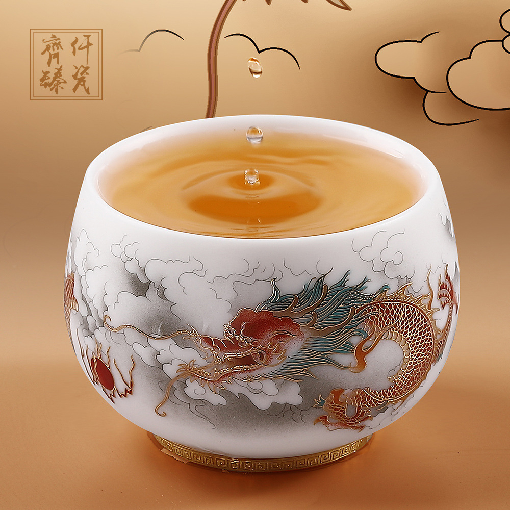 Ovejas grasa Jade liso asado Longteng World Master Cup Longfeng par Copa